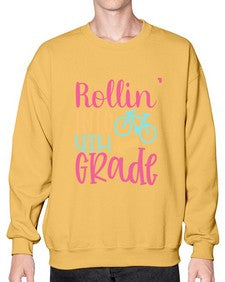rollin into fourth grade 777# - fourth grade- Sweatshirt - Crew