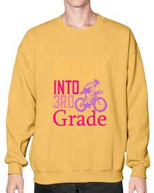 rollin into third grade 782# - third grade- Sweatshirt - Crew