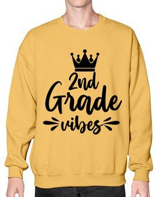 second Grade vibes 838# - second grade- Sweatshirt - Crew