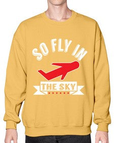 so fly in the sky  36# - airplane- Sweatshirt - Crew