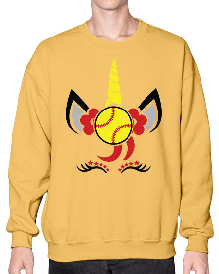 softball unicorn 401# - softball- Sweatshirt - Crew