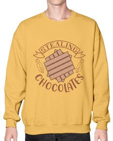 stealing chocolates 407# - chocolate- Sweatshirt - Crew