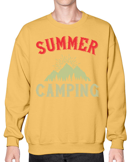 summer camping  82# - summer- Sweatshirt - Crew