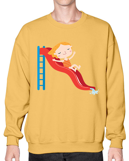 summer characters 74# - summer- Sweatshirt - Crew
