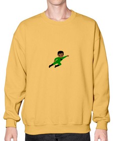 super kid 6# - black boys or men- Sweatshirt - Crew