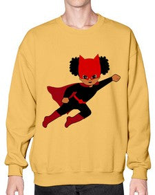 super kids girl 7# - black girls or women- Sweatshirt - Crew