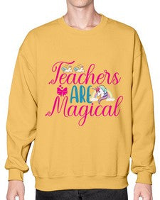 teachers are magical 429# - unicorn- Sweatshirt - Crew