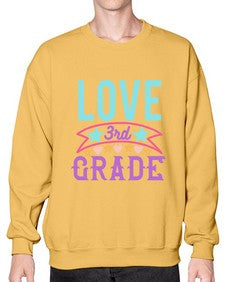 third Grade Love 968# - third grade- Sweatshirt - Crew