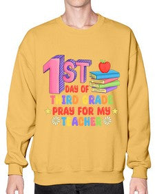 third day of third Grade 944# - third grade- Sweatshirt - Crew