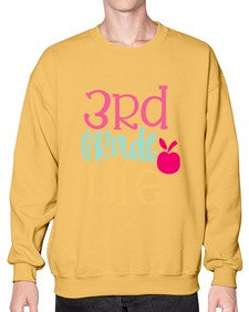 third grade life design 966# - third grade- Sweatshirt - Crew