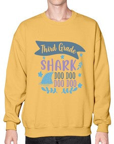 third grade shark doo doo doo doo 972# - third grade- Sweatshirt - Crew