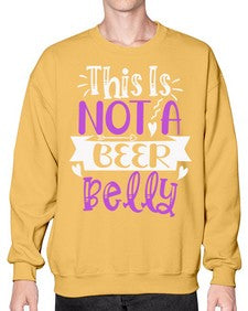 this is not a beer belly 1648# - beer- Sweatshirt - Crew