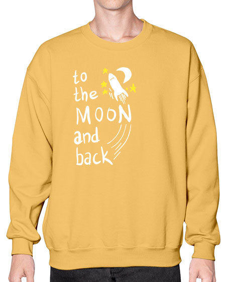 to the moon and back 9# - moon- Sweatshirt - Crew