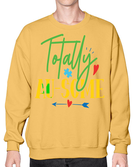 totally ausome Style 1# - autism- Sweatshirt - Crew