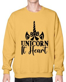 unicorn it heart 466# - unicorn- Sweatshirt - Crew