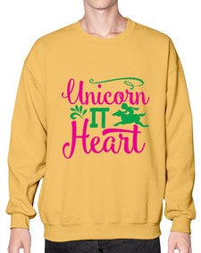 unicorn it heart 467# - unicorn- Sweatshirt - Crew