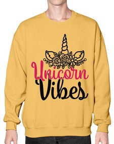 unicorn vibes 512# - unicorn- Sweatshirt - Crew
