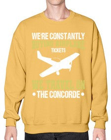 were constantly buying airplane  49# - airplane- Sweatshirt - Crew