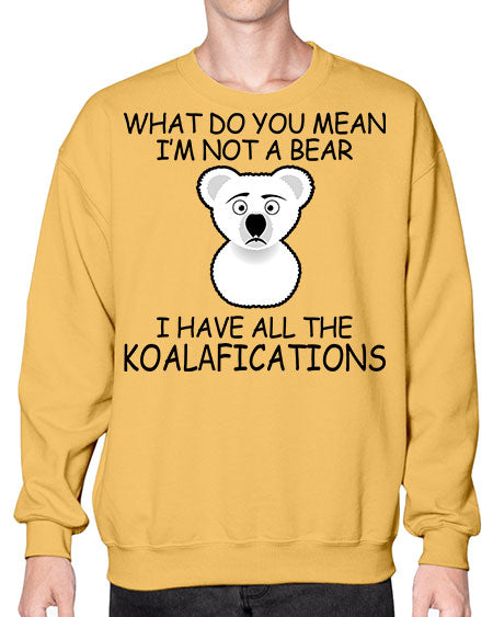 what do you mean im not a bear 287# - bears - animals- Sweatshirt - Crew