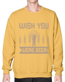 wish you were beerr 1785# - beer- Sweatshirt - Crew