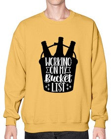 working on my bucket list 1788# - beer- Sweatshirt - Crew