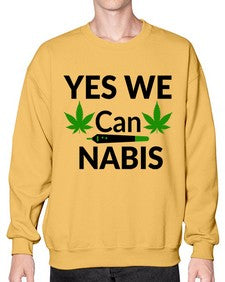 yes we cannabis 1262# - marijuana- Sweatshirt - Crew