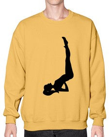 yoga pose  632# - yoga- Sweatshirt - Crew