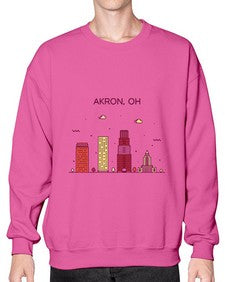 AkronOH 285# - cities- Sweatshirt - Crew