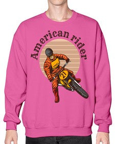 American rider 6# - motorcycle- Sweatshirt - Crew