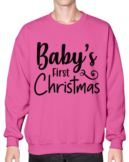 Babys First Christmas 277# - baby- Sweatshirt - Crew