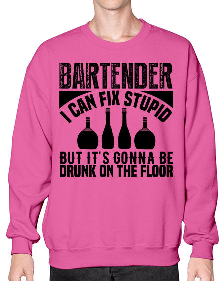 Bartender I can fix Style 54# - bartender- Sweatshirt - Crew