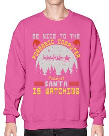 Be nice to the forensic computer analyst 32# - computer- Sweatshirt - Crew