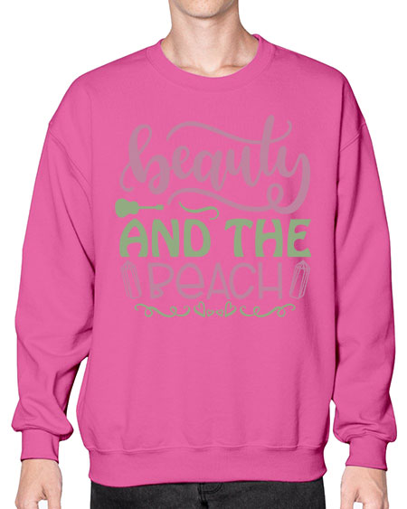 Beauty And The Beach 17# -  fashion- Sweatshirt - Crew