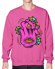 Bored high five 23# - cartoon general- Sweatshirt - Crew