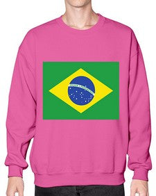 Brazil 488# - world flags- Sweatshirt - Crew