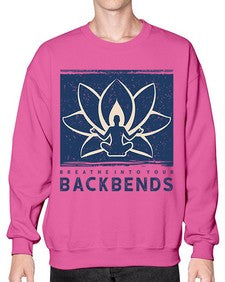 Breathe into Your Backbends 182# - yoga- Sweatshirt - Crew