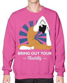 Bring Out Your Flexibility 185# - yoga- Sweatshirt - Crew