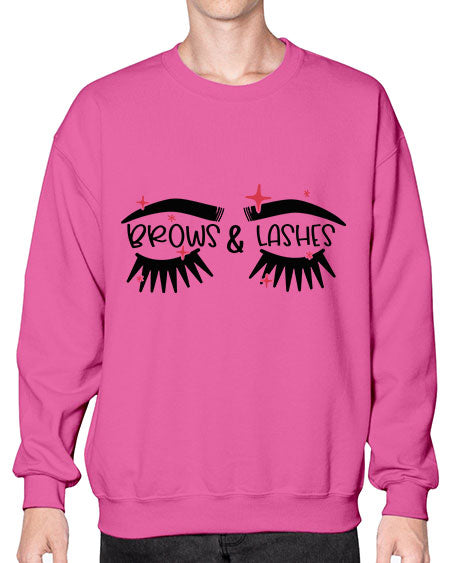 Brows Lashes Style 123# -makeup Sweatshirt - Crew