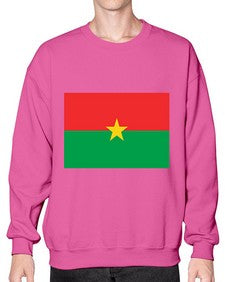 Burkina Faso 522# - world flags- Sweatshirt - Crew