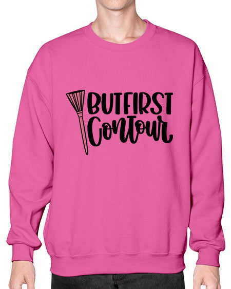 But First Contour Style 120# -makeup Sweatshirt - Crew