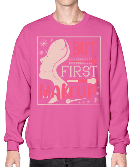 But first makeup Style 260# -makeup Sweatshirt - Crew