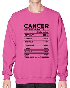 Cancer Nutrition Facts 148# - cancer- Sweatshirt - Crew