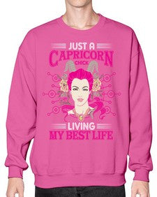 Capricorn chick 193# - capricorn- Sweatshirt - Crew