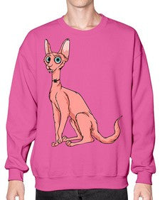 Cat 33# - cartoon animals- Sweatshirt - Crew