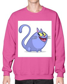 Cat 41# - cartoon animals- Sweatshirt - Crew