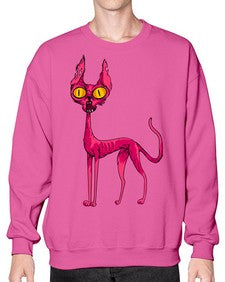 Cat 42# - cartoon animals- Sweatshirt - Crew
