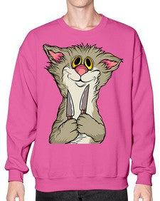 Cat 44# - cartoon animals- Sweatshirt - Crew