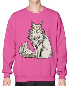 Cat 46# - cartoon animals- Sweatshirt - Crew
