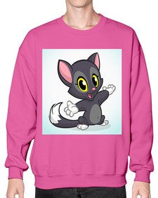 Cat 52# - cartoon animals- Sweatshirt - Crew