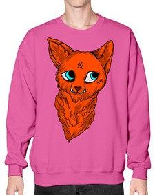 Cat 53# - cartoon animals- Sweatshirt - Crew